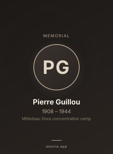 Memorial portrait of Pierre Guillou