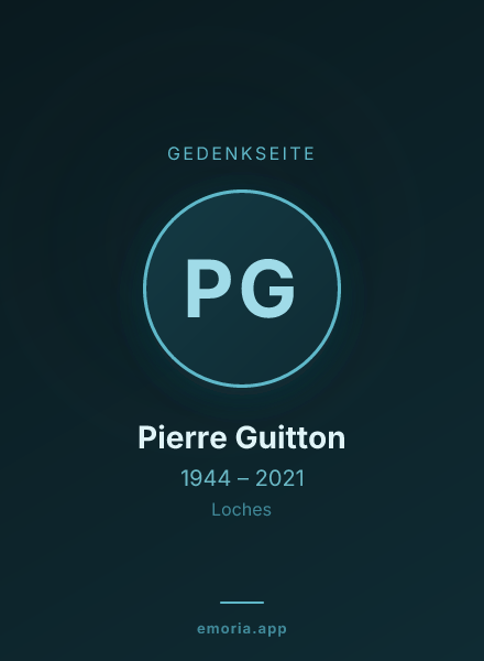 Gedenkportrait von Pierre Guitton