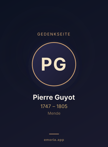 Gedenkportrait von Pierre Guyot