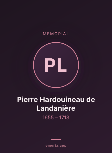 Memorial portrait of Pierre Hardouineau de Landanière
