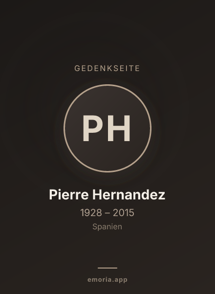 Gedenkportrait von Pierre Hernandez