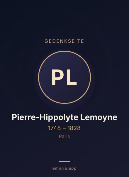Gedenkportrait von Pierre-Hippolyte Lemoyne
