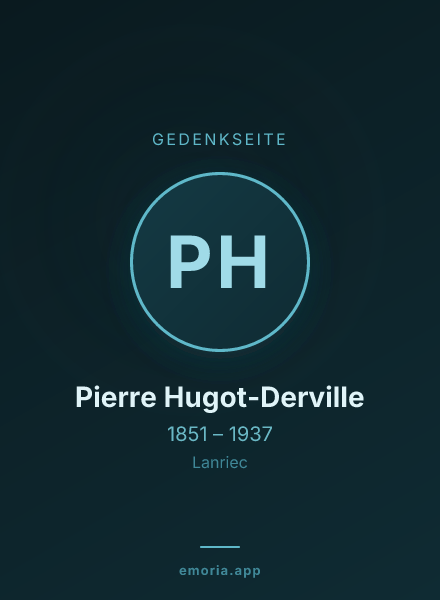 Gedenkportrait von Pierre Hugot-Derville