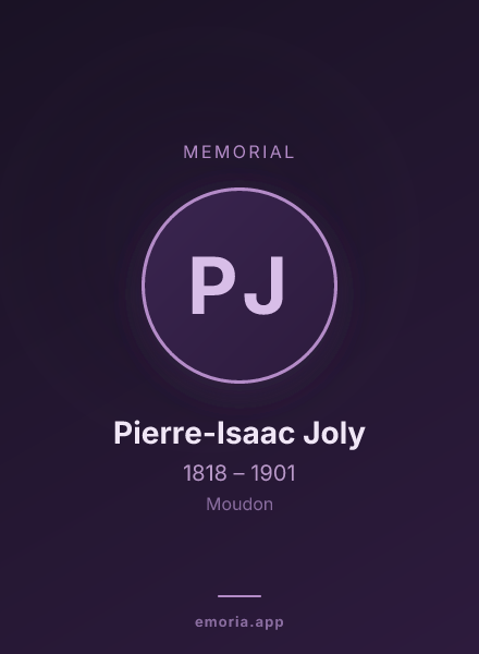 Memorial portrait of Pierre-Isaac Joly
