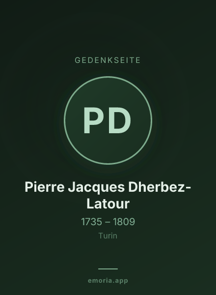 Gedenkportrait von Pierre Jacques Dherbez-Latour