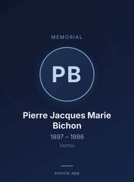 Memorial portrait of Pierre Jacques Marie Bichon