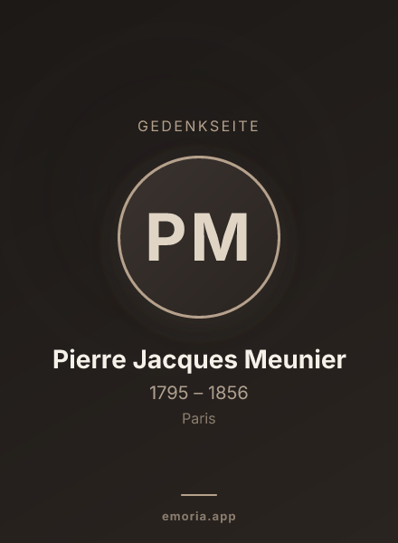 Gedenkportrait von Pierre Jacques Meunier