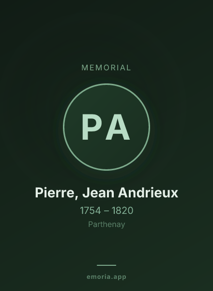 Memorial portrait of Pierre, Jean Andrieux