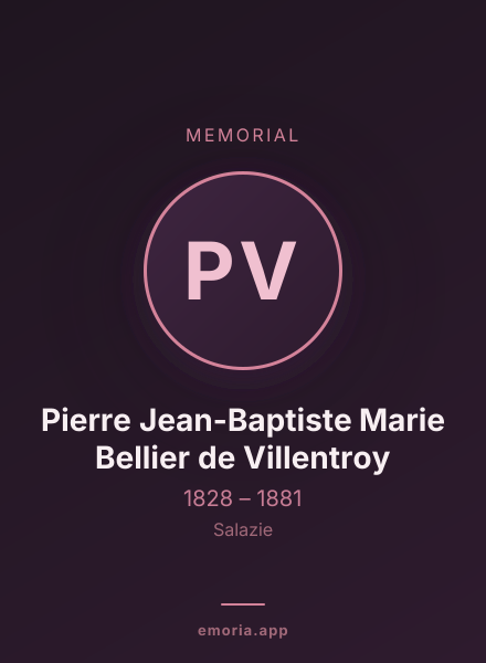 Memorial portrait of Pierre Jean-Baptiste Marie Bellier de Villentroy
