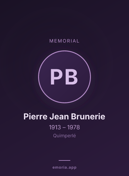 Memorial portrait of Pierre Jean Brunerie