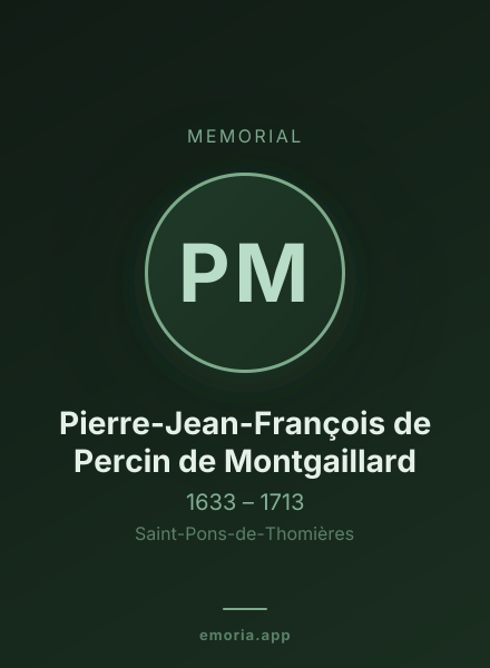 Memorial portrait of Pierre-Jean-François de Percin de Montgaillard