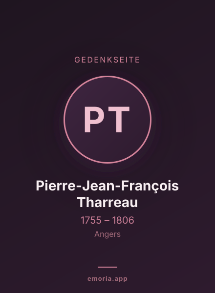 Gedenkportrait von Pierre-Jean-François Tharreau
