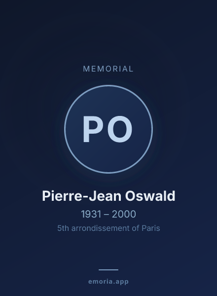 Memorial portrait of Pierre-Jean Oswald