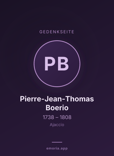 Gedenkportrait von Pierre-Jean-Thomas Boerio