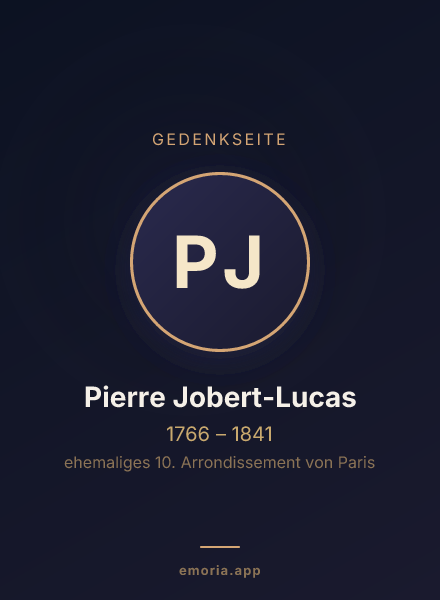 Gedenkportrait von Pierre Jobert-Lucas