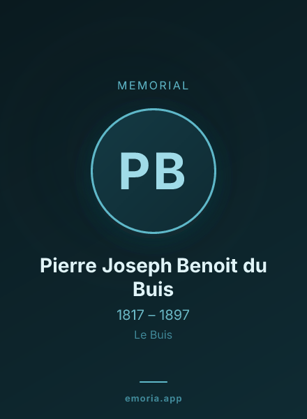 Memorial portrait of Pierre Joseph Benoit du Buis
