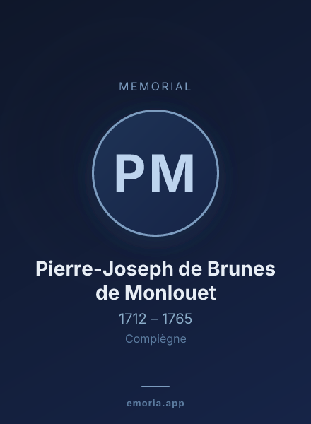 Memorial portrait of Pierre-Joseph de Brunes de Monlouet