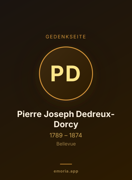 Gedenkportrait von Pierre Joseph Dedreux-Dorcy