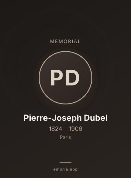 Memorial portrait of Pierre-Joseph Dubel