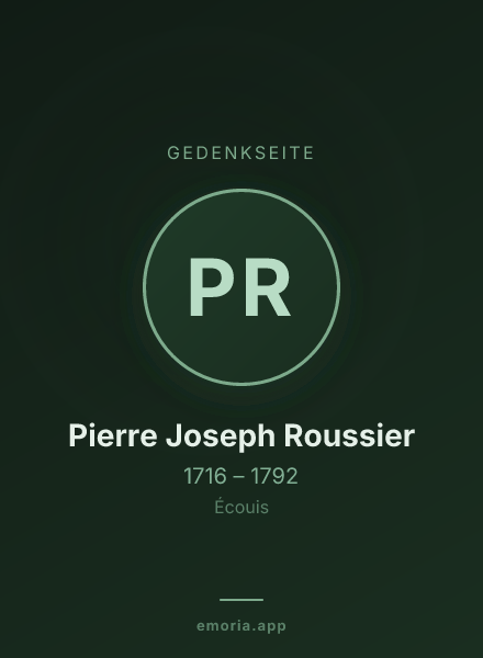 Gedenkportrait von Pierre Joseph Roussier