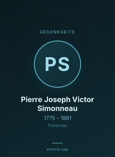 Gedenkportrait von Pierre Joseph Victor Simonneau