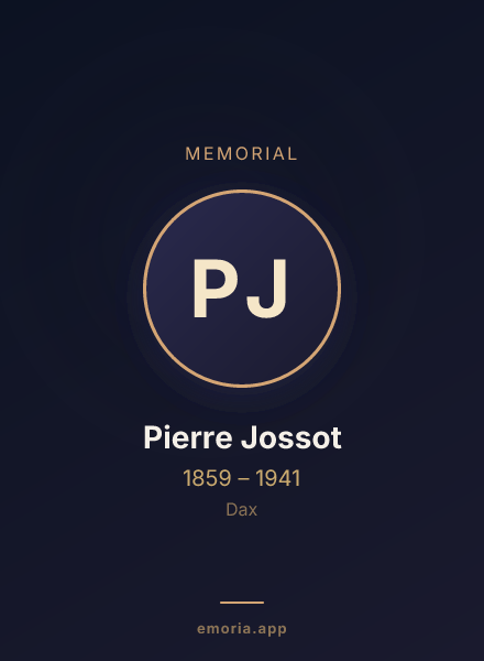 Memorial portrait of Pierre Jossot