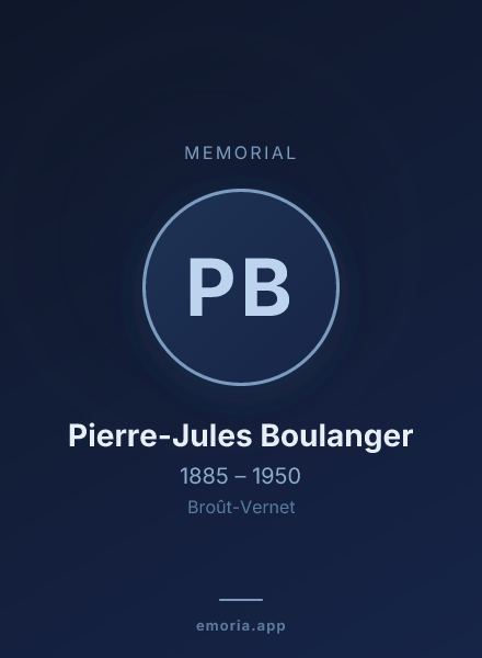 Memorial portrait of Pierre-Jules Boulanger