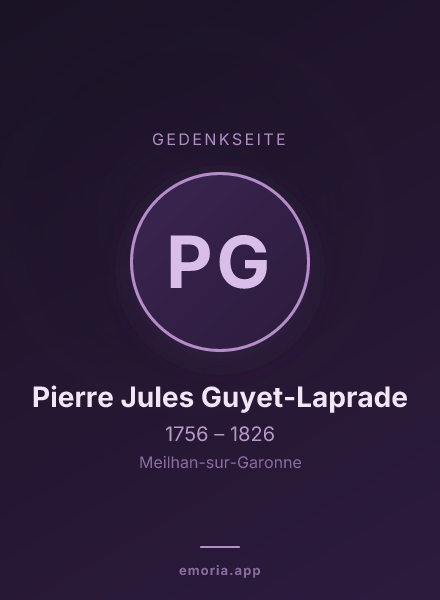 Gedenkportrait von Pierre Jules Guyet-Laprade
