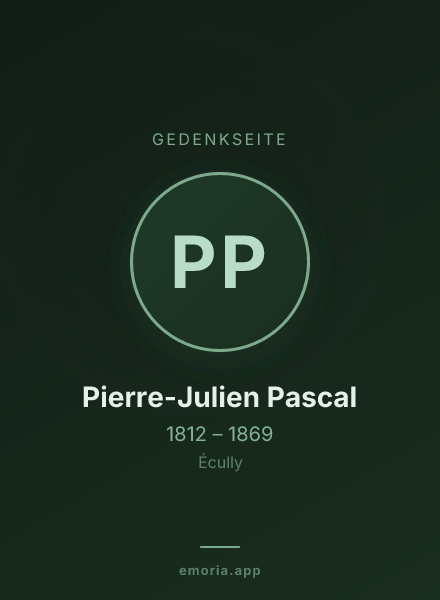 Gedenkportrait von Pierre-Julien Pascal