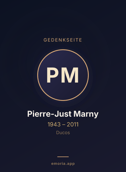 Gedenkportrait von Pierre-Just Marny