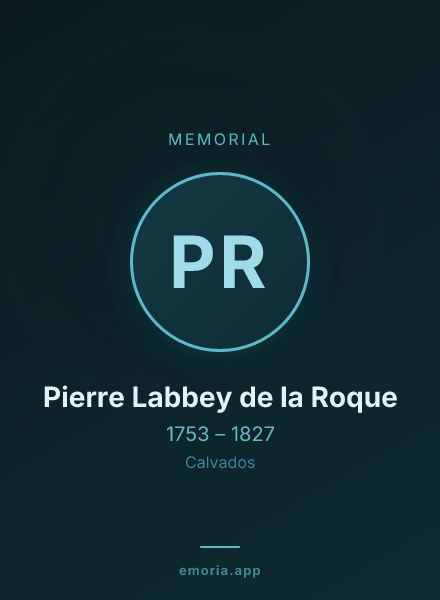 Memorial portrait of Pierre Labbey de la Roque
