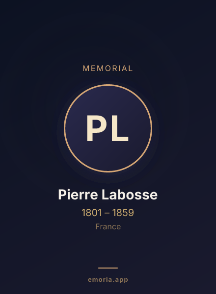 Memorial portrait of Pierre Labosse