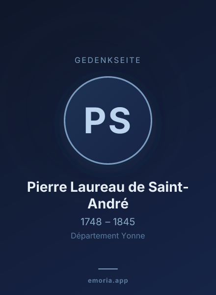 Gedenkportrait von Pierre Laureau de Saint-André