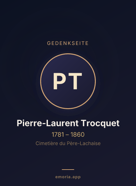 Gedenkportrait von Pierre-Laurent Trocquet