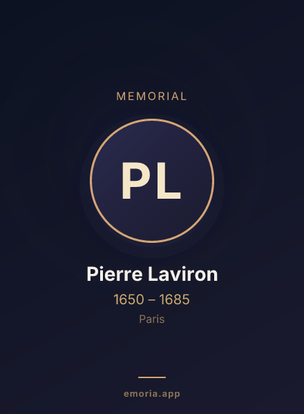 Memorial portrait of Pierre Laviron
