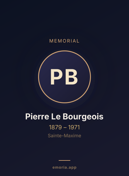 Memorial portrait of Pierre Le Bourgeois