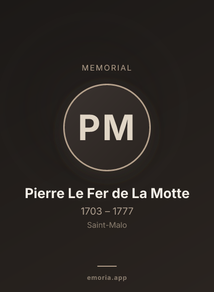 Memorial portrait of Pierre Le Fer de La Motte