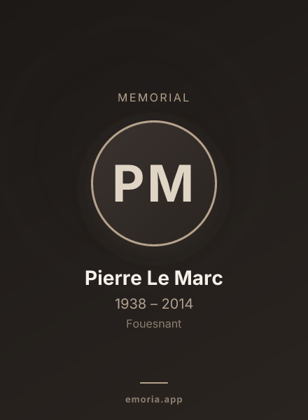 Memorial portrait of Pierre Le Marc