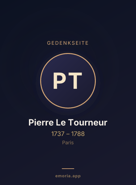 Gedenkportrait von Pierre Le Tourneur