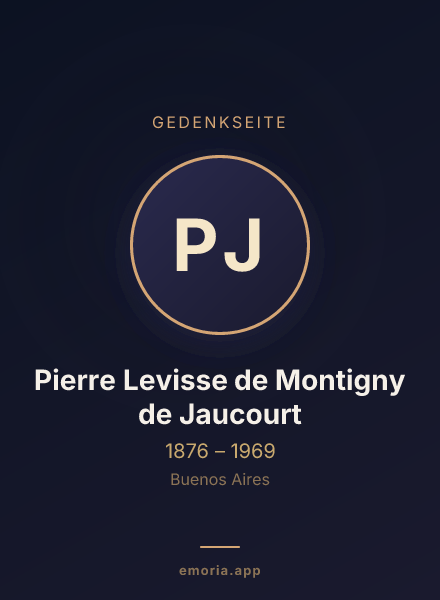 Gedenkportrait von Pierre Levisse de Montigny de Jaucourt