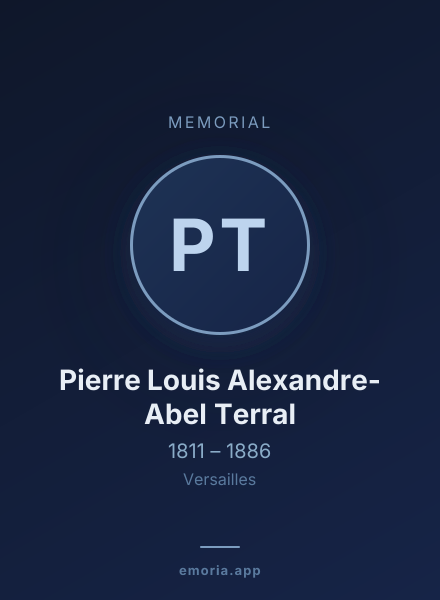 Memorial portrait of Pierre Louis Alexandre-Abel Terral