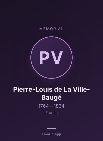 Memorial portrait of Pierre-Louis de La Ville-Baugé
