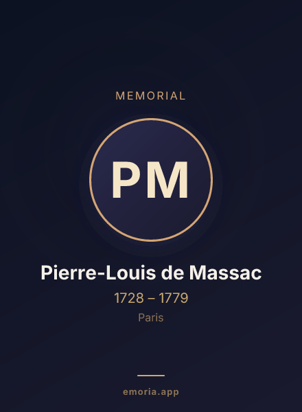 Memorial portrait of Pierre-Louis de Massac
