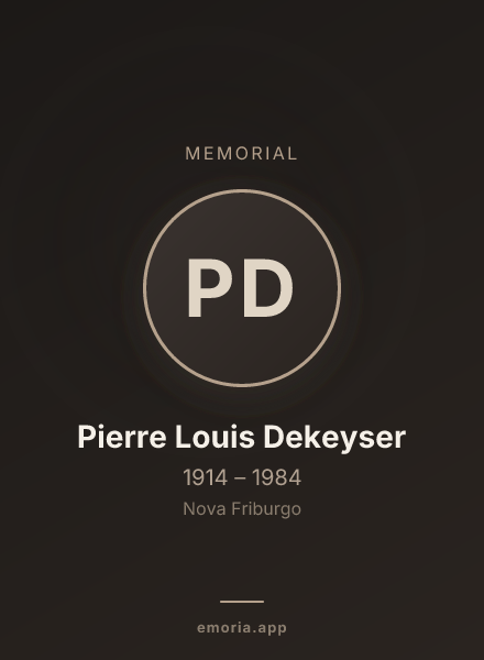 Memorial portrait of Pierre Louis Dekeyser
