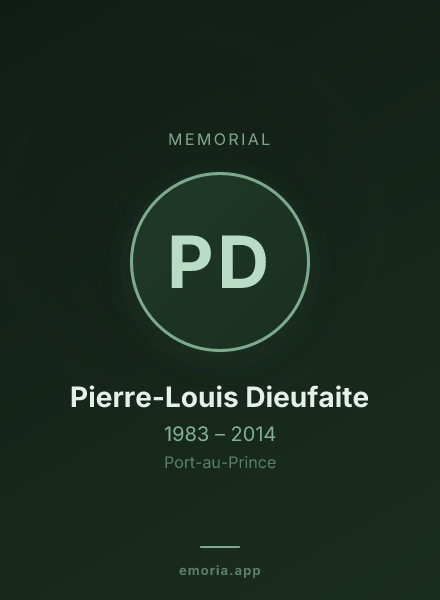 Memorial portrait of Pierre-Louis Dieufaite