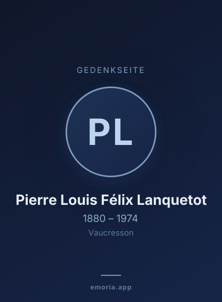 Gedenkportrait von Pierre Louis Félix Lanquetot