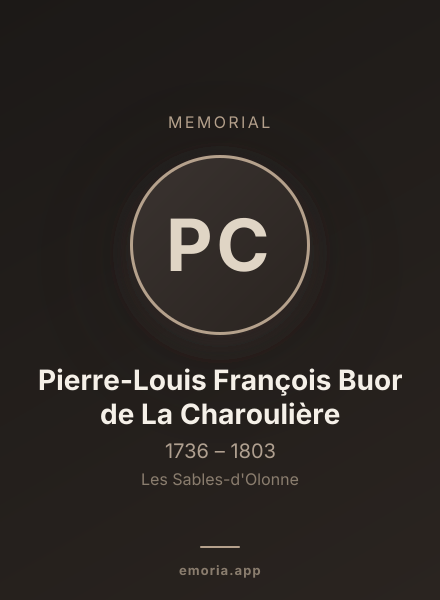 Memorial portrait of Pierre-Louis François Buor de La Charoulière