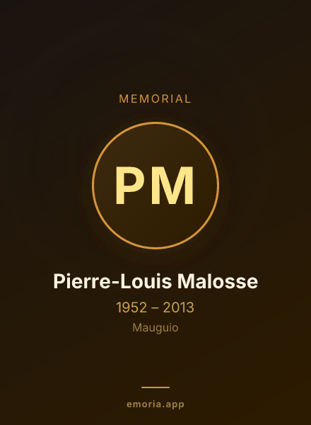Memorial portrait of Pierre-Louis Malosse