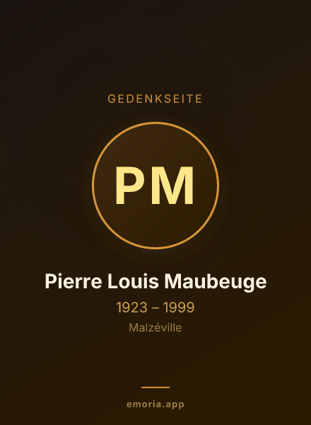 Gedenkportrait von Pierre Louis Maubeuge