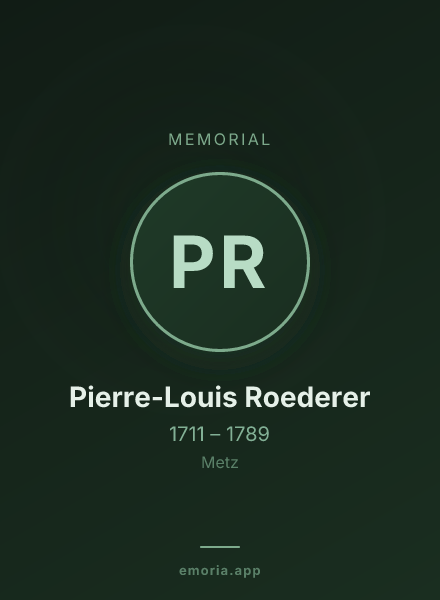 Memorial portrait of Pierre-Louis Roederer